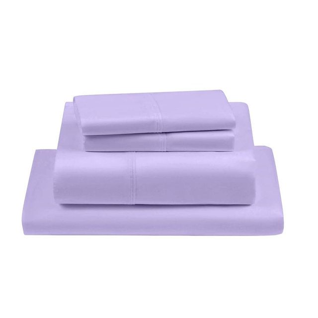 PRATYUX Queen XL 4-PC Sheet Set 1000-Thread Count 100% Egyptian Cotton, 21 inch Extra Deep Pockets Soft Sateen Weave - Lilac