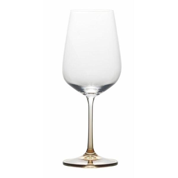 Gianna 15 oz. Crystal White Wine Stemware Glass (Set of 4)