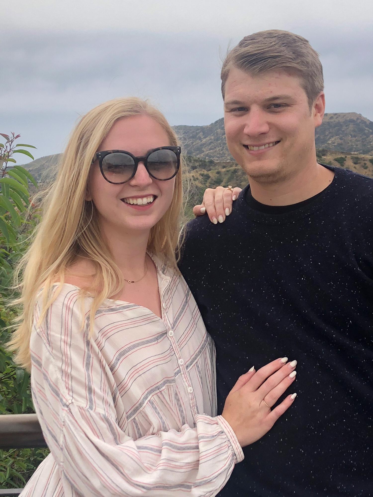 Literally in front of the Hollywood sign (it’s behind Scott’s head... we didn’t have a great photographer)