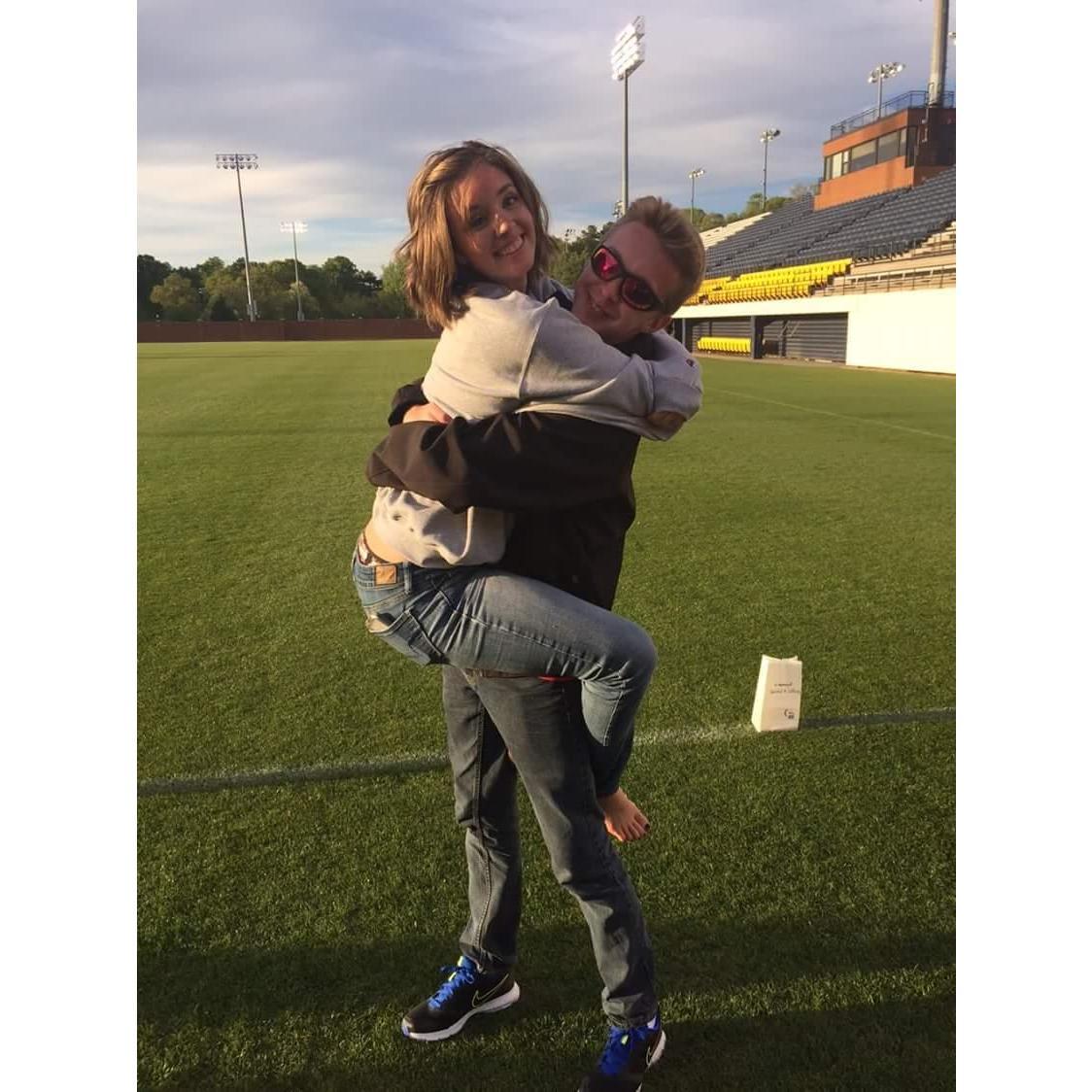 Bradly and Hannah celebrate Relay for Life at UNCG, April 2016.