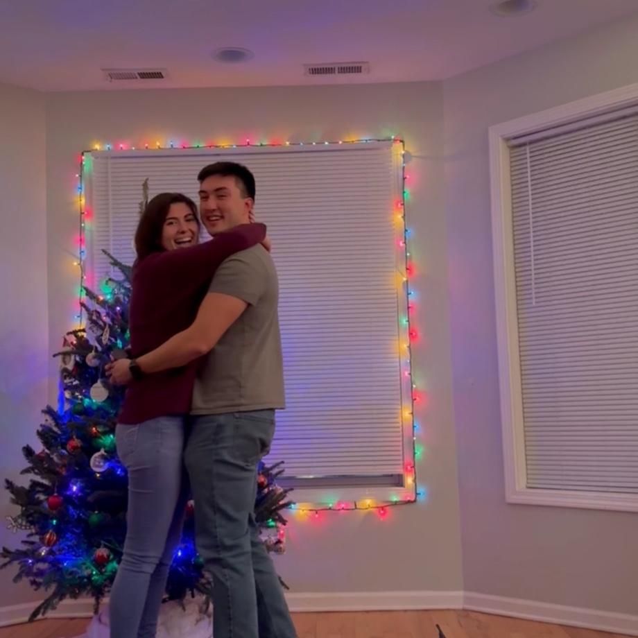 Francis secretly recorded the proposal — here are a few of our favorite stills from the video! “Say hi to the camera!”