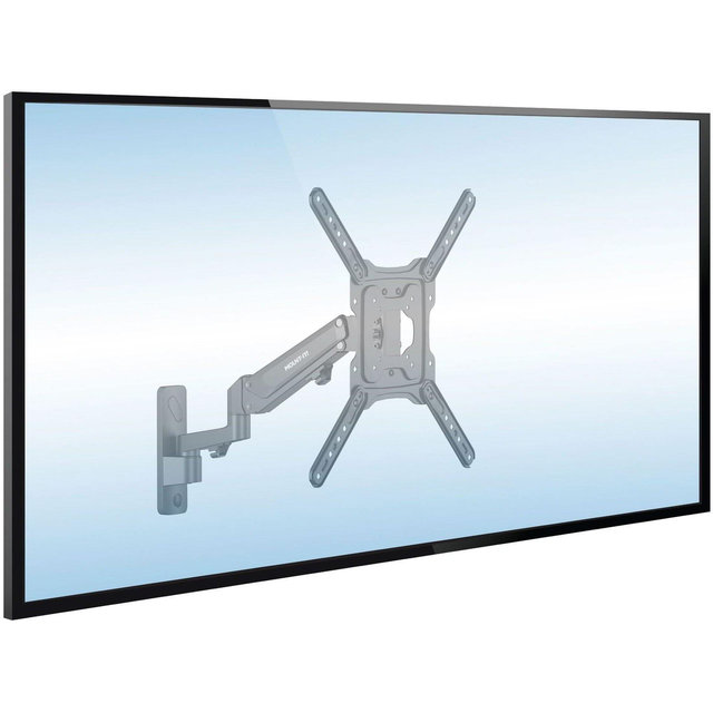 Mount-It! Full Motion Height Adjustable TV Wall Mount, Pull Down & Vertical Adjustment, Fits 23 - 55 in. Screens, Swivel & Tilt Capabilities