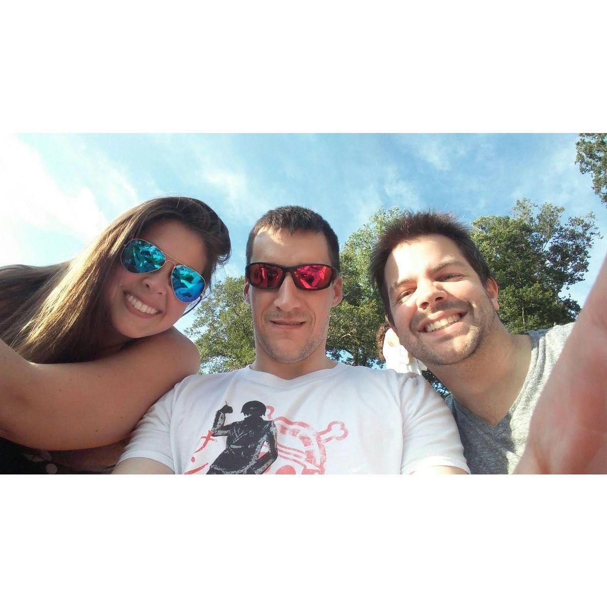 Matt, Rachel and best man Alex at a 21 Pilots Concert in June of 2016