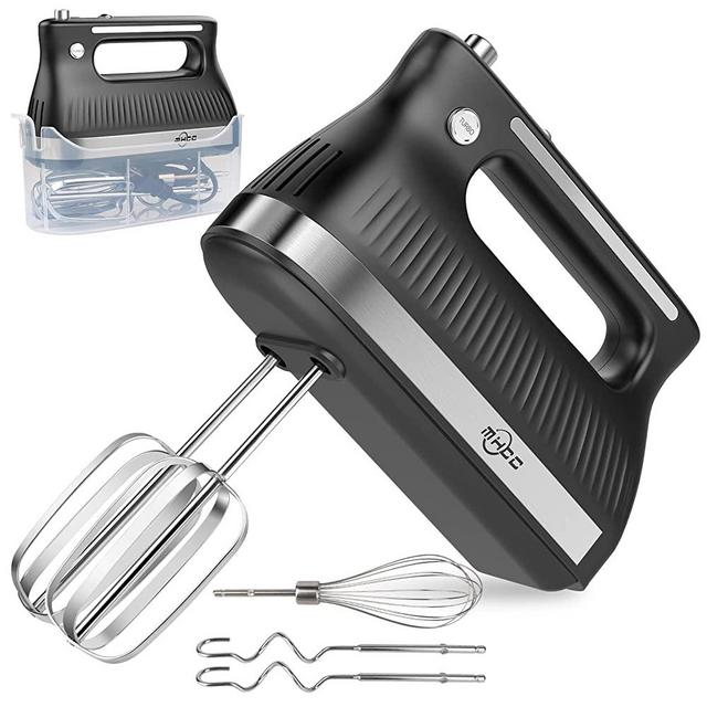 MHCC Electric Hand Mixer, 5-Speed Kitchen Handheld Mixers, Black