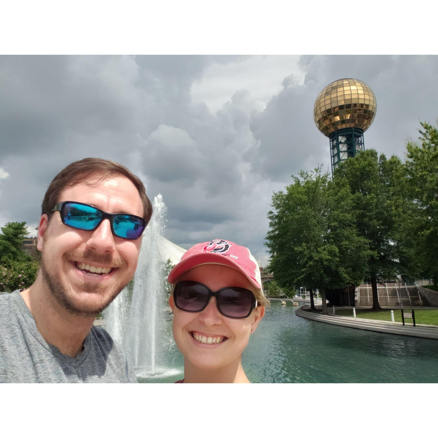 The Knoxville, TN Sunsphere; it was a part of the 1982 World's Fair (Leslie's mom and her family were there!)