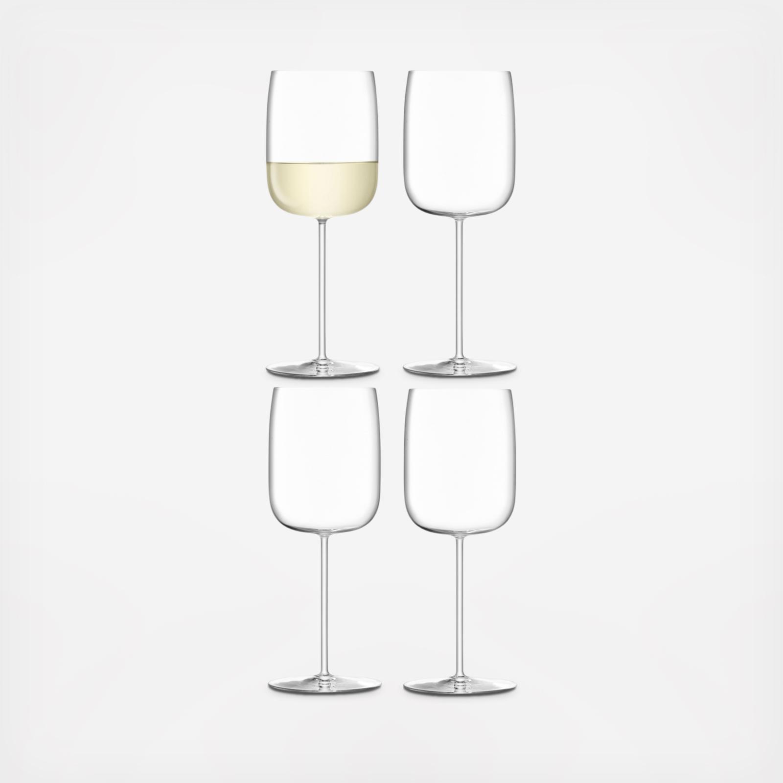 LSA International Borough White Wine Glasses Set of 4