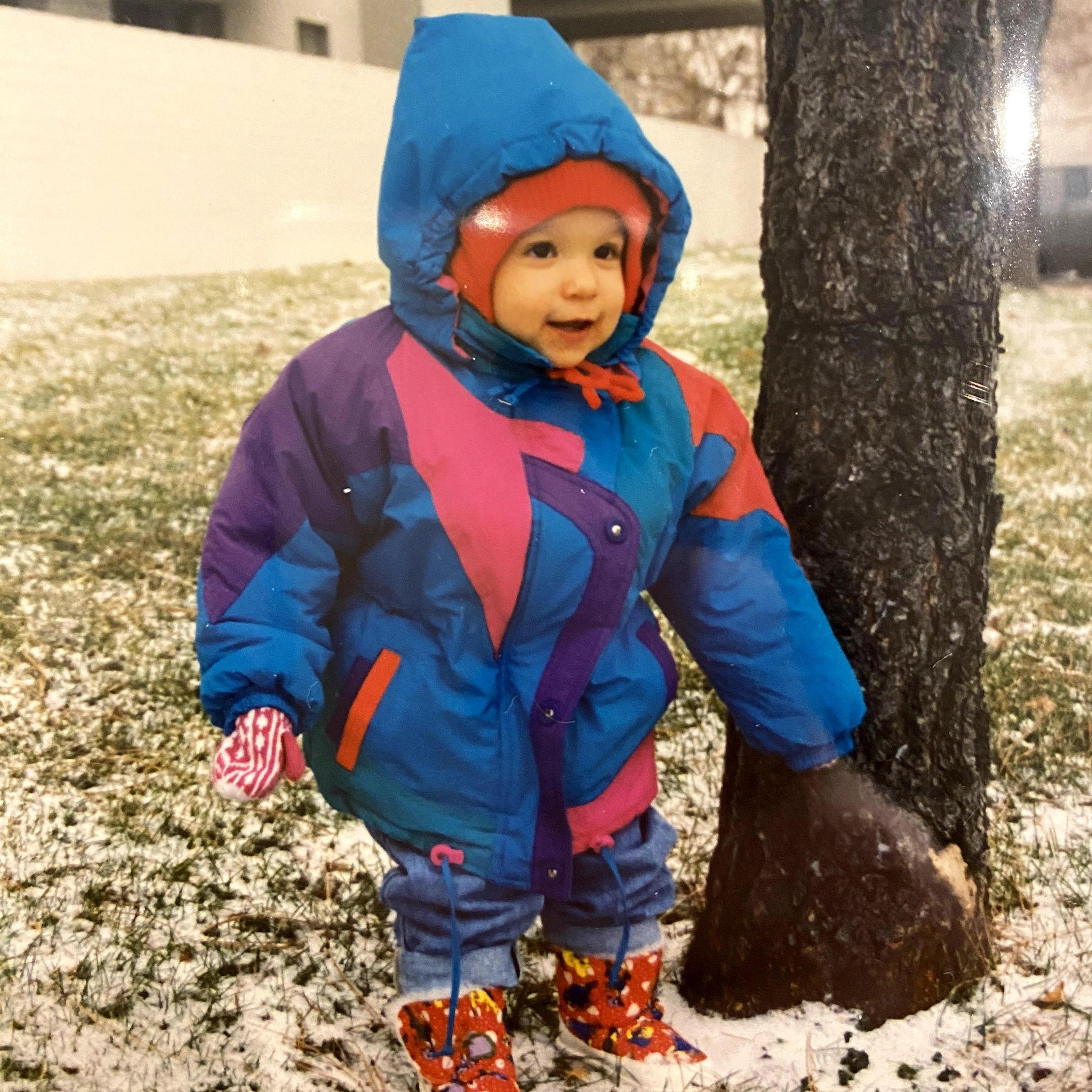 Deanna learned from an early age how to bundle up for Boston winters