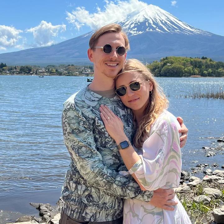 Engagement at Mt Fuji, Japan