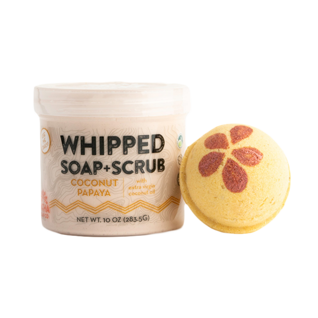 Coconut Whipped Soap + Scrub Set