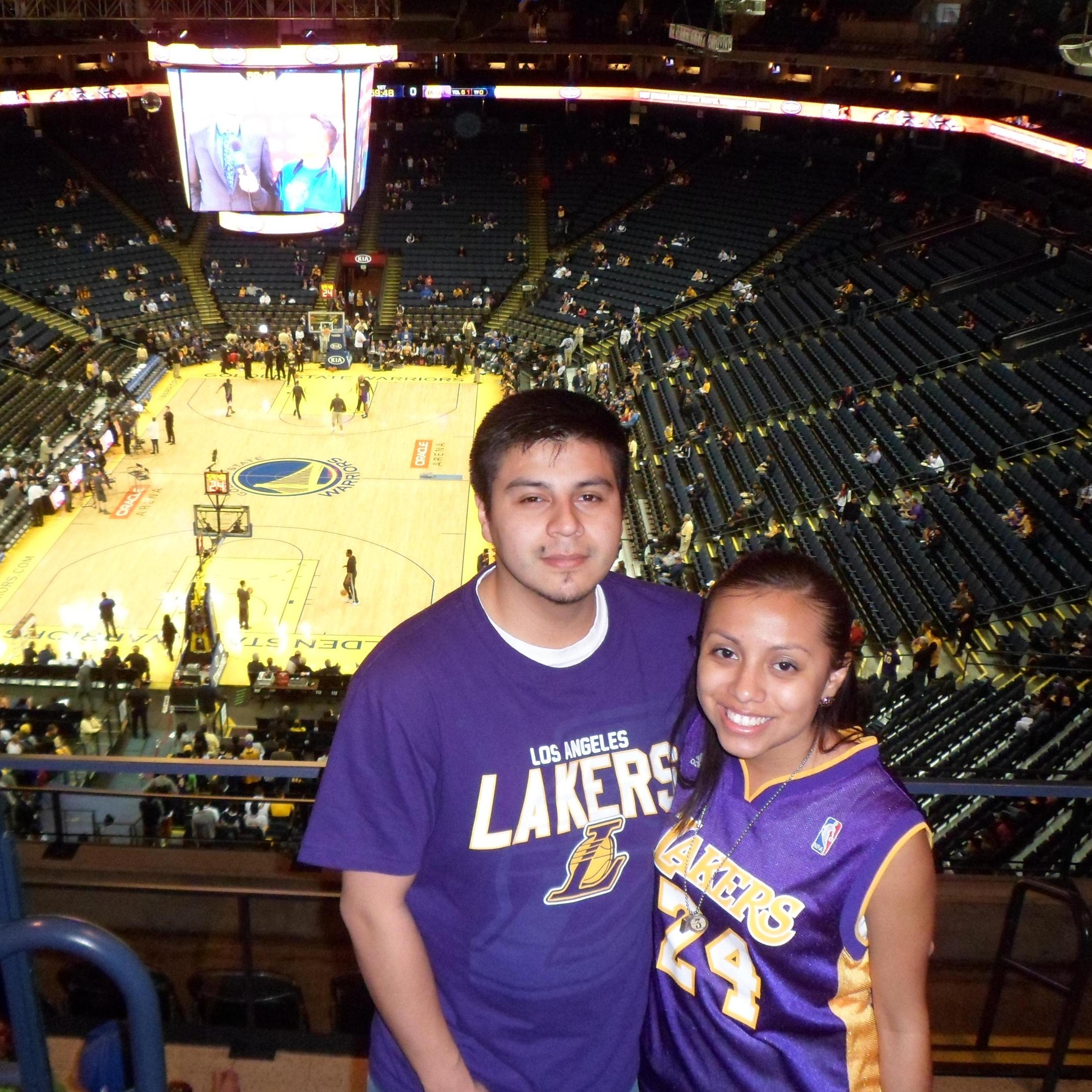 Ivan was never a sports fan until he met me, okay until I dragged him along.