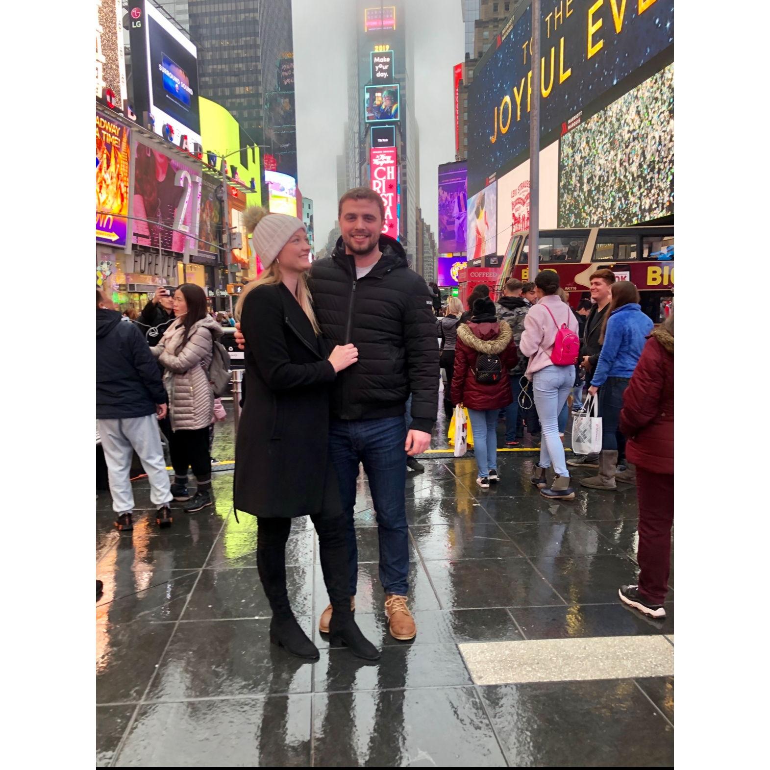 For our one year anniversary, we went to NYC for the weekend, and went back once a year while we lived in Virginia!