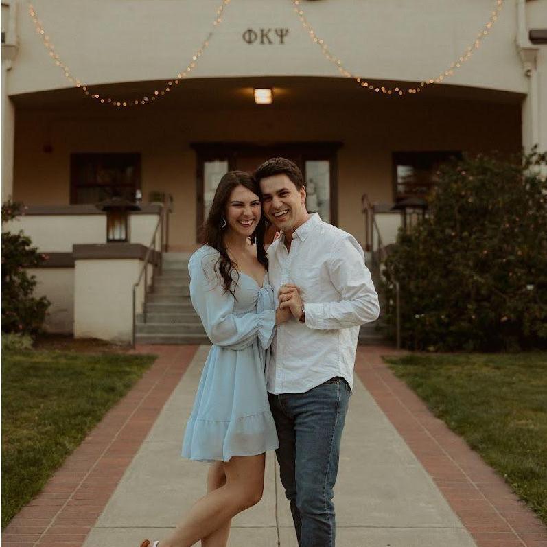 Where we first met! (but taken at our engagement shoot 2022)