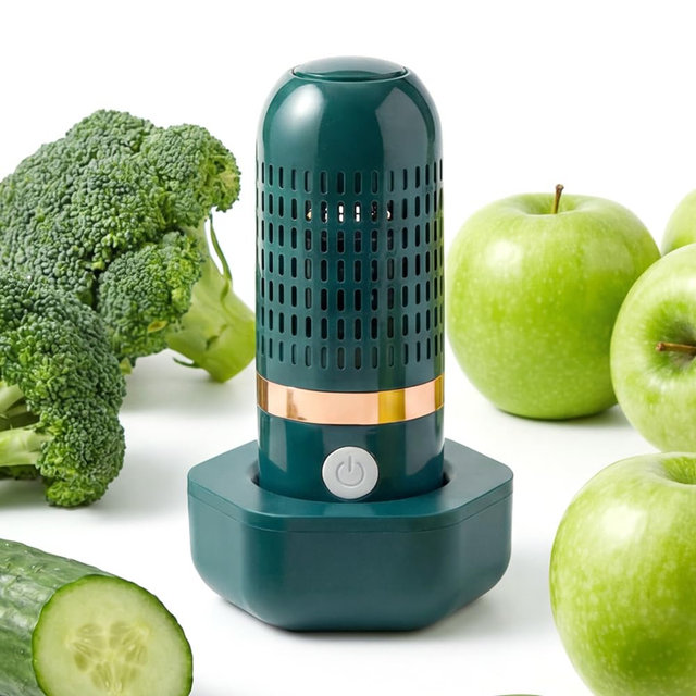 Fruit and Vegetable Cleaning Tool, Produce Cleaning Brush Alternative for Kitchen Use, Portable Food Washing Accessory for Fruits Vegetables and Seafood (Green)