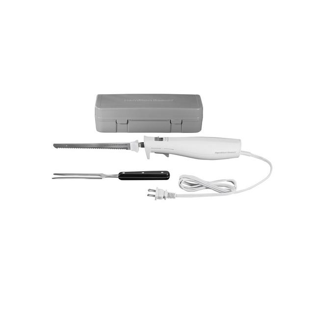 Hamilton Beach Electric Knife Set with Fork and Case