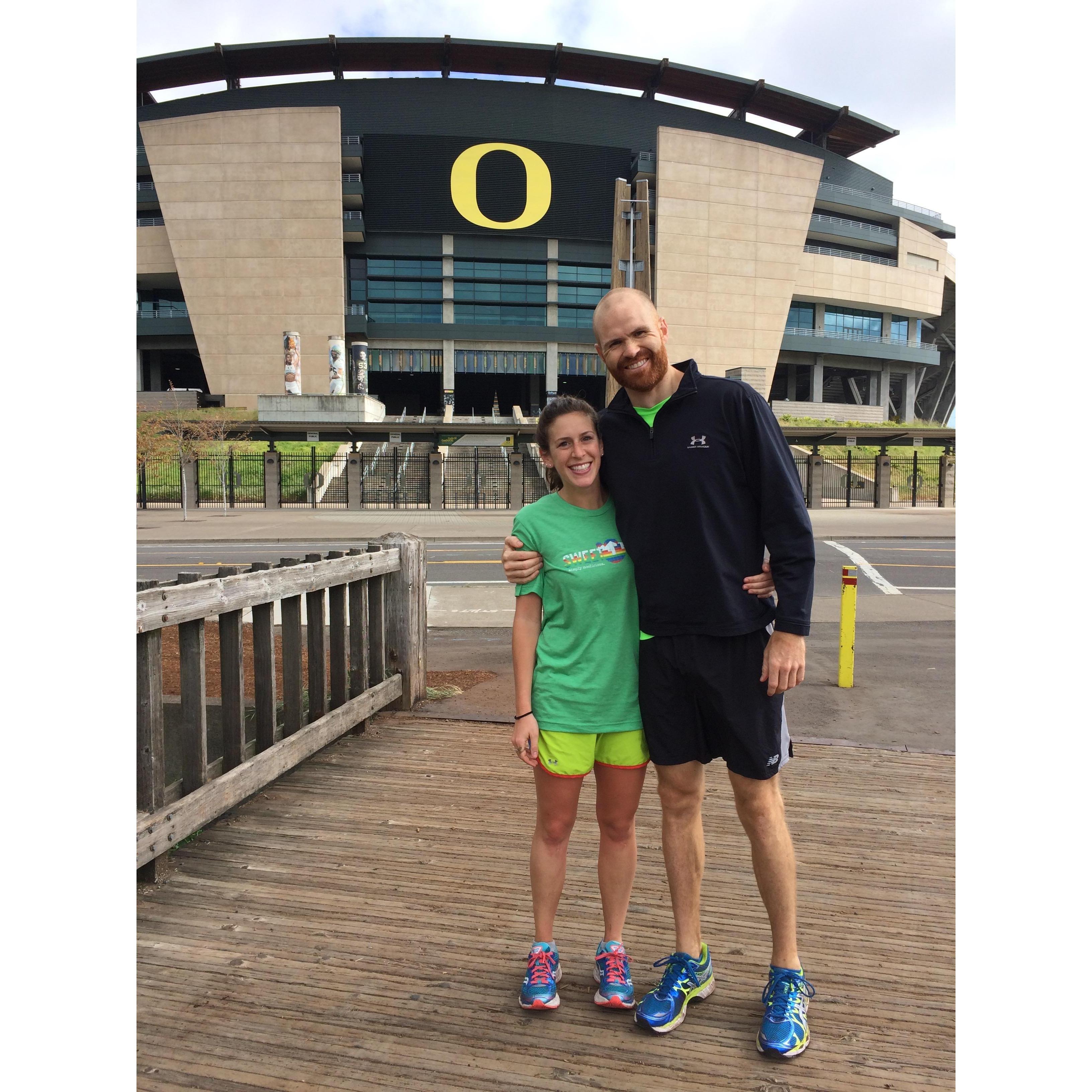 Visiting Laurel's family in Eugene, OR