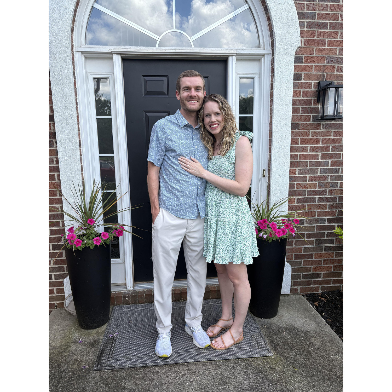 June 2025: at our "I Do BBQ" celebrating our engagement