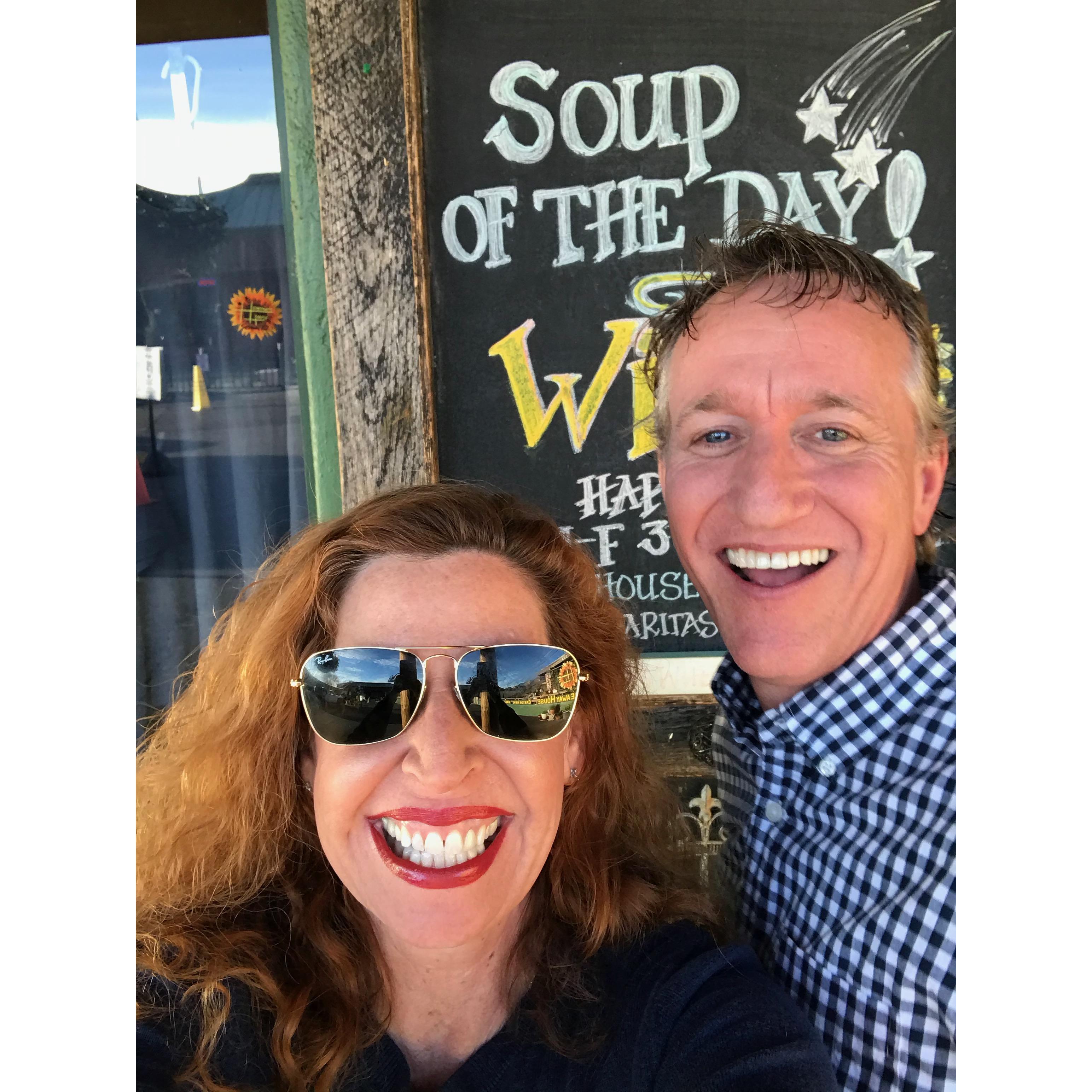 Soup of the day = Wine!