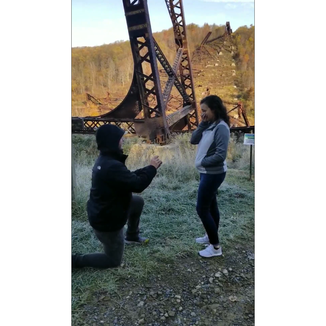 Our special proposal at Kinzua Bridge in Pennsylvania!