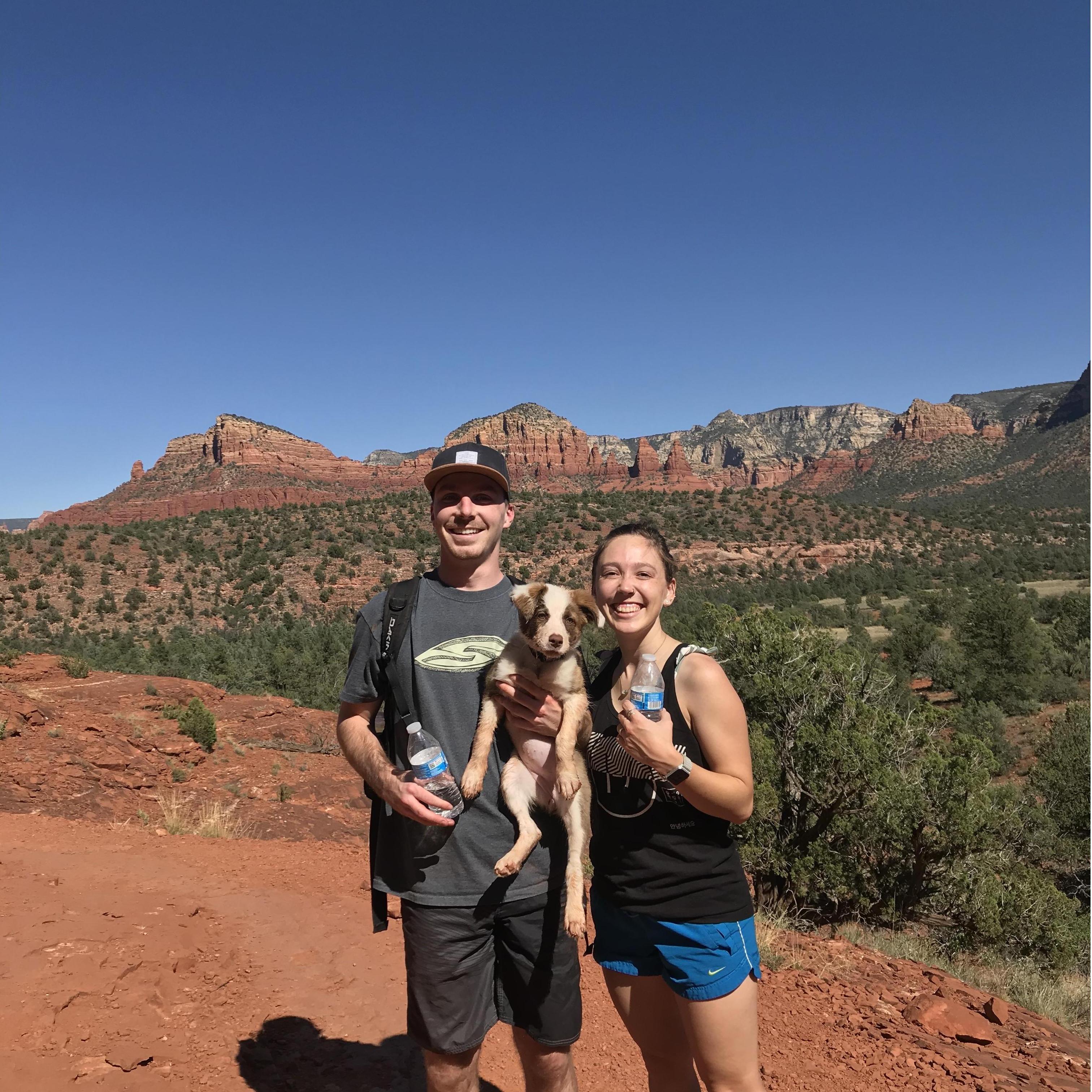 First hike with Hazel the pup