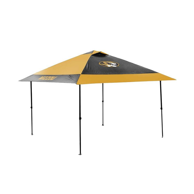 Logo Brands NCAA 12x12 Solo Up Canopy - 144 Square Feet of Shade – One-Person Easy Setup, UV-50 Protection, Rolling Storage Bag – Perfect Tent for Tailgates and Outdoor Events