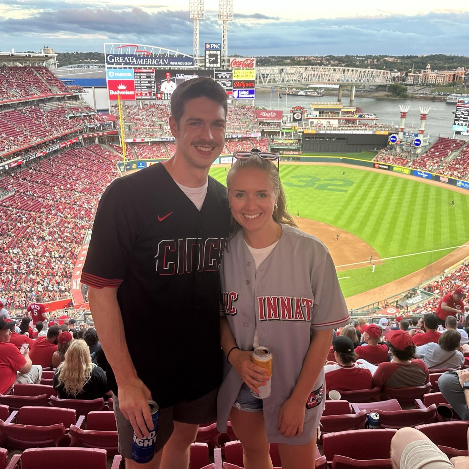 Another Reds game. Don't worry, Katy is still a Guardians fan.