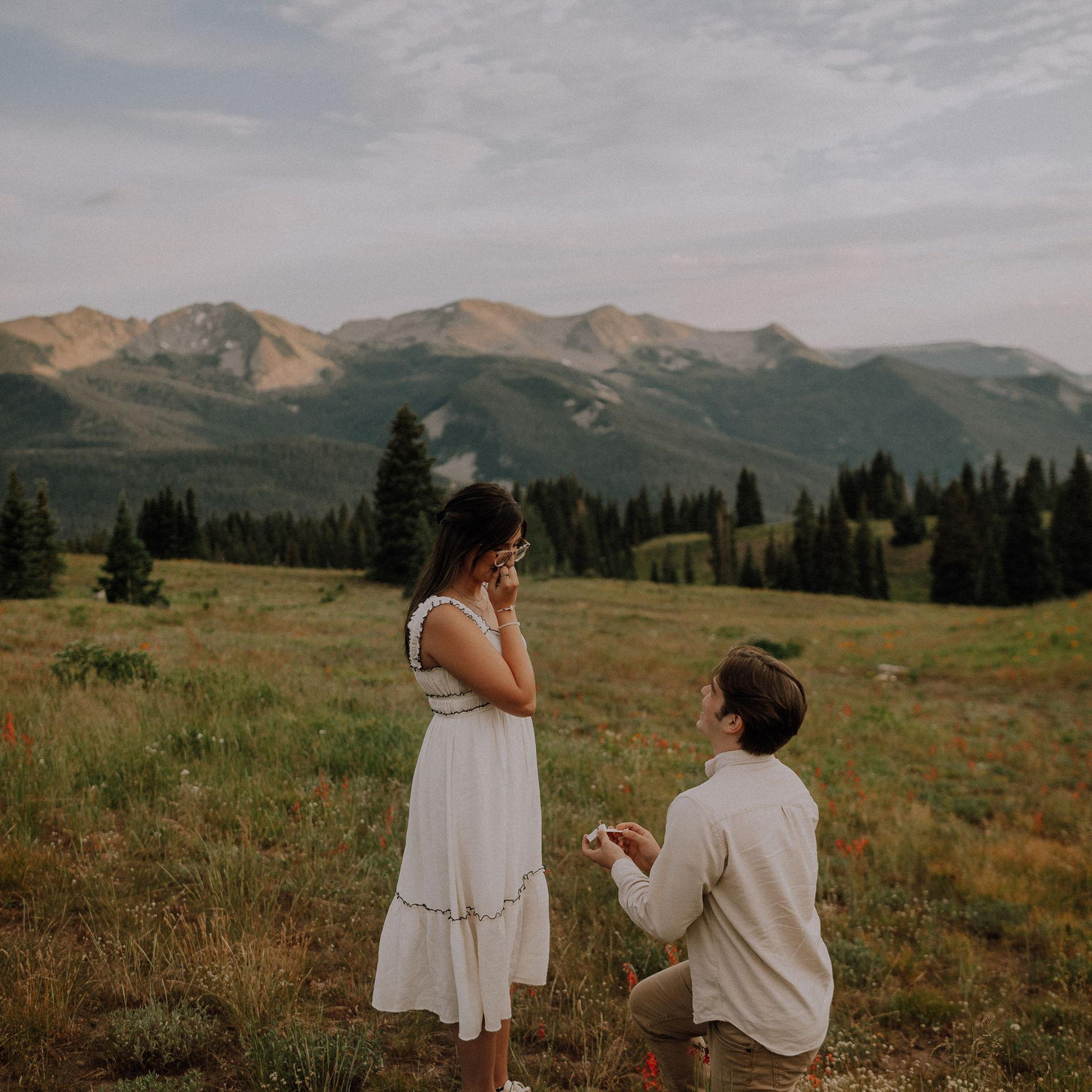 This photo is the exact moment Bryson first proposed.