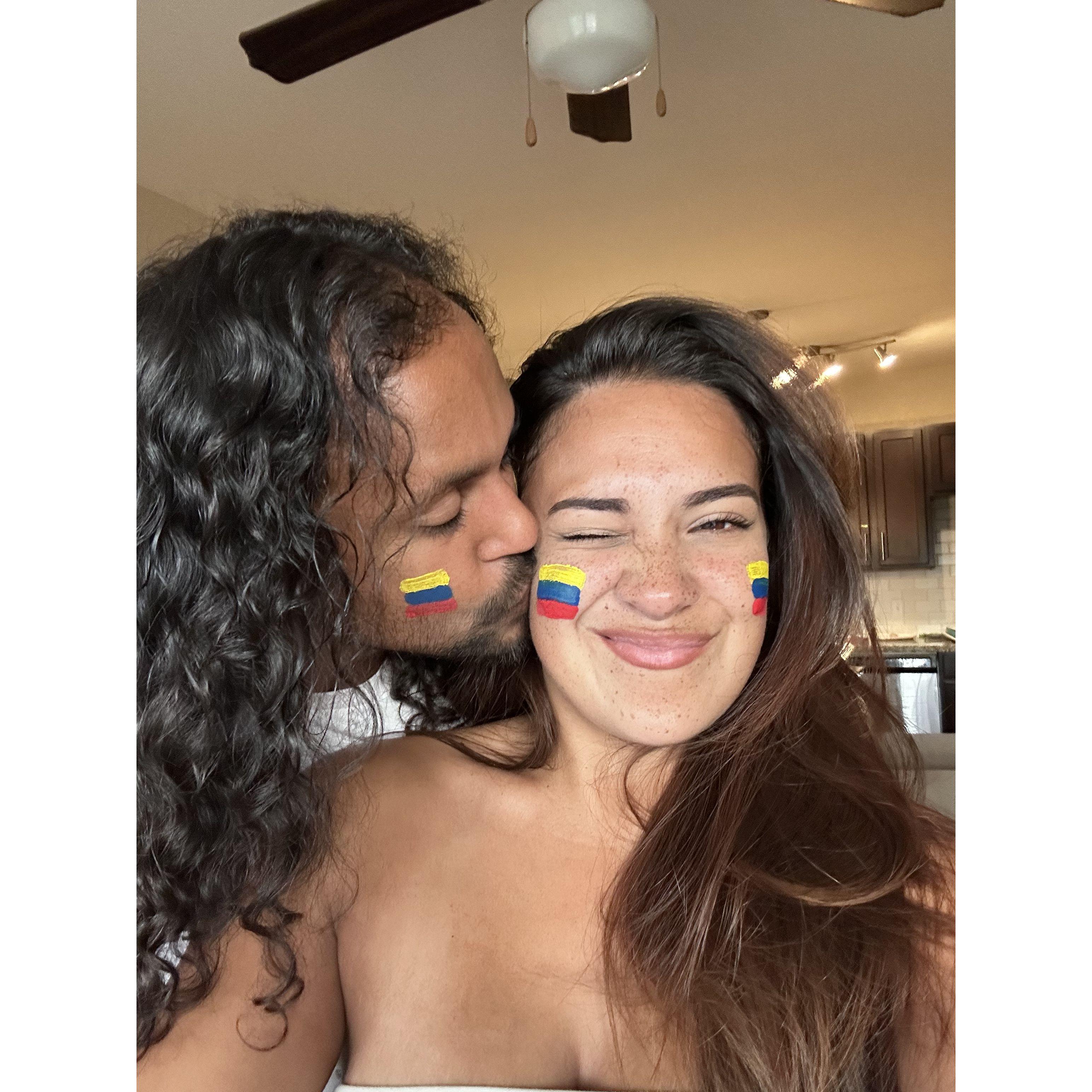 The day Hunter officially became a Colombian.