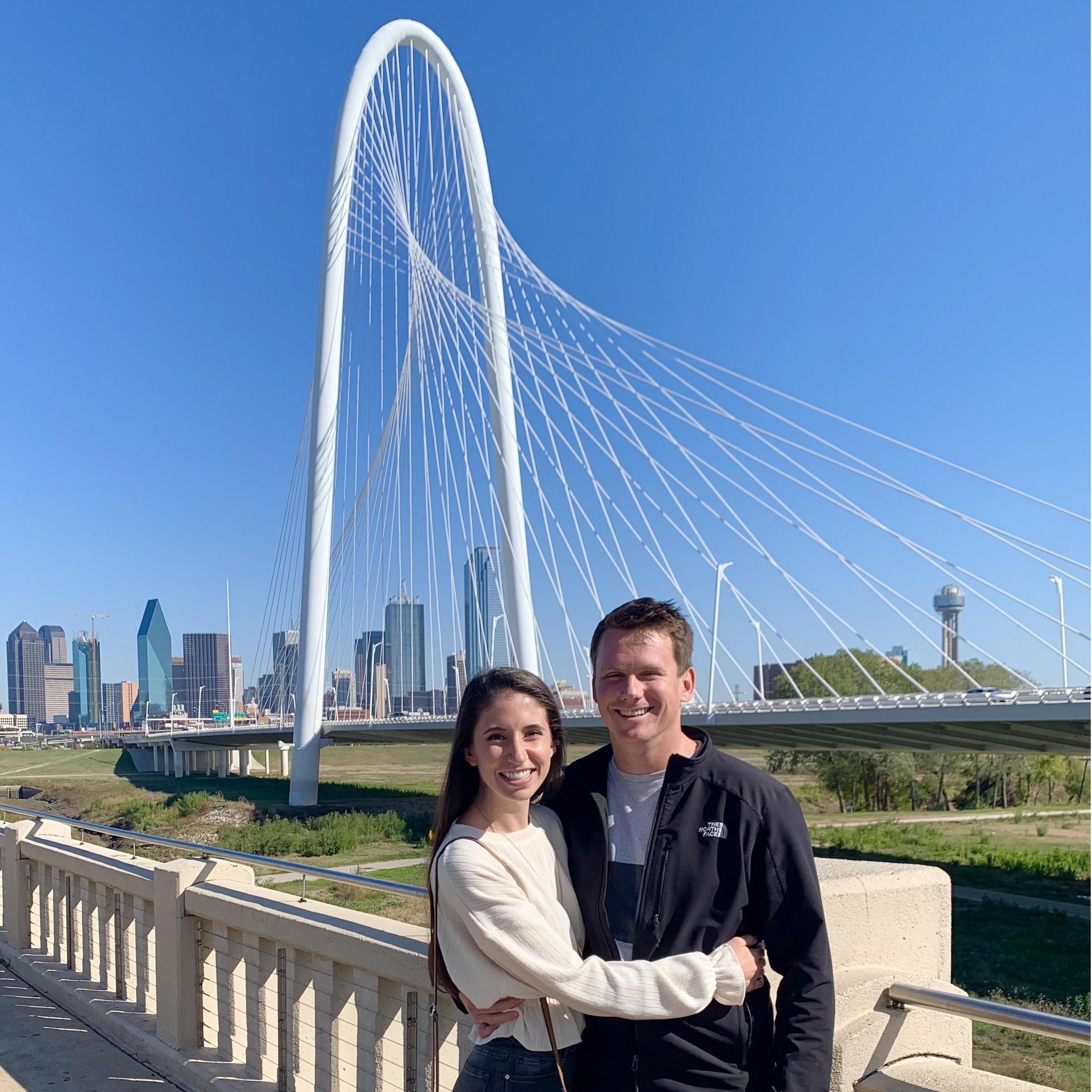 One of Mitchell's many trips to Dallas to visit Kara.