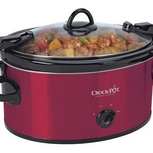 Crockpot - Crock-Pot 6-Quart Cook & Carry Oval Manual Portable Slow Cooker, Red