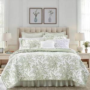 Laura Ashley Bedford Sage Reversible Quilt Mini Set | Dillard's