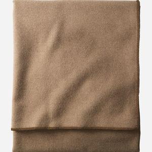 Pendleton Eco-wise Wool Solid Blanket, Twin, Camel