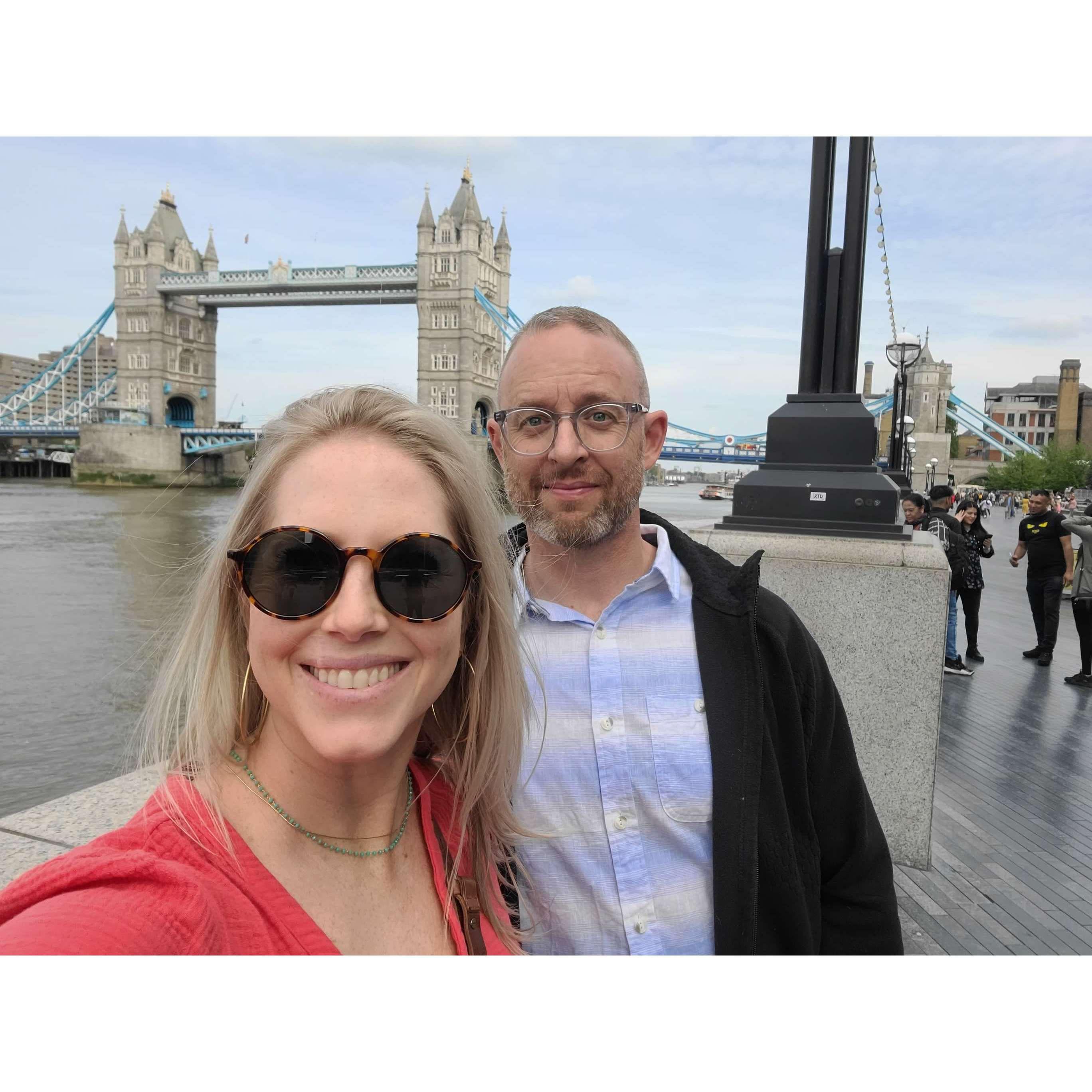 Tower Bridge in London, UK - May 2022