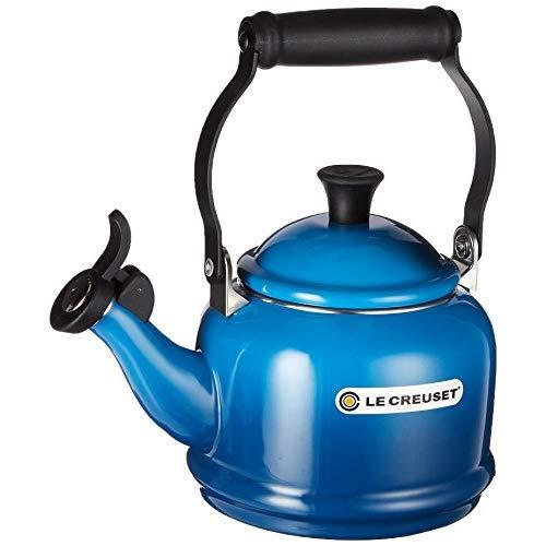 Le Creuset Q9401-59 Enamel-on-Steel Demi Teakettle, 1-1/4-Quart, Marseille