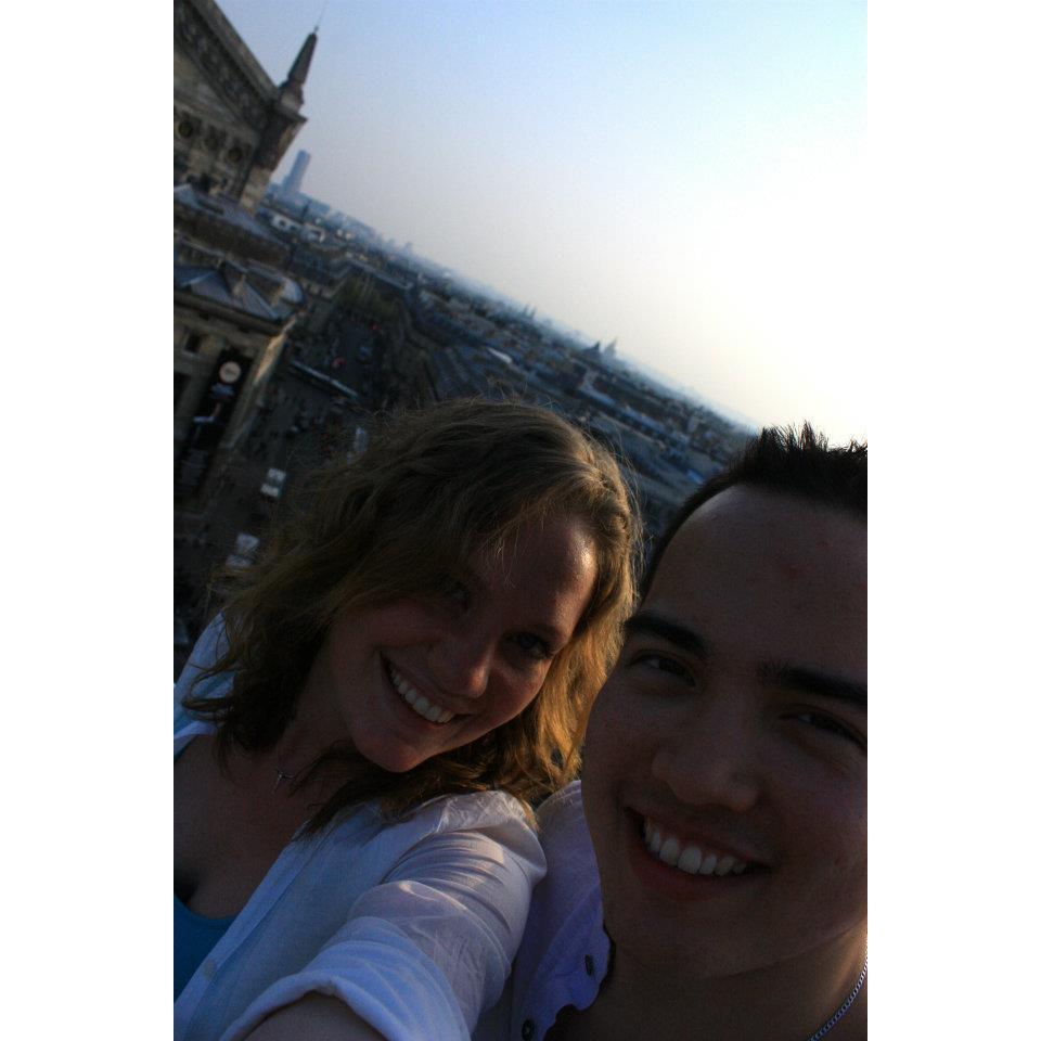 Our first trip together, to Paris during Easter.