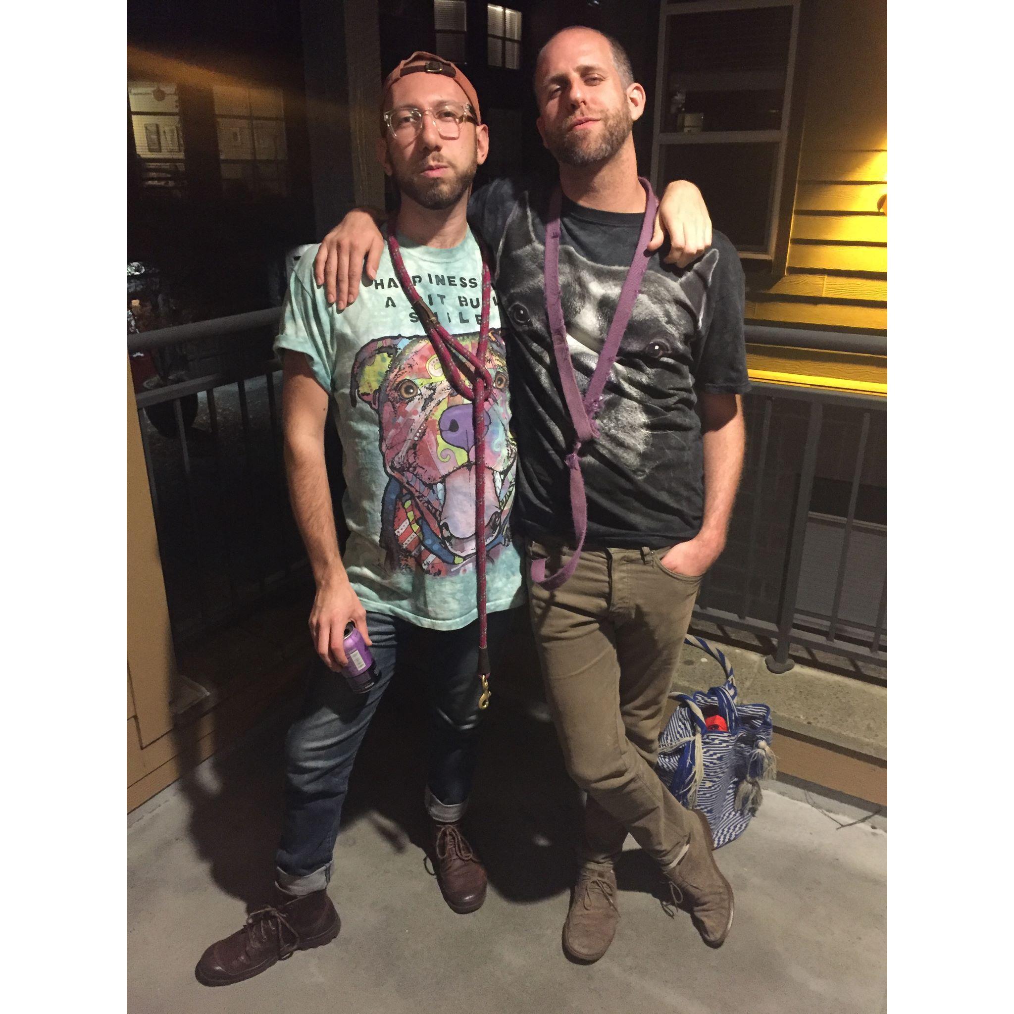 Halloween, 2016: Randy & Andy, Pitbull Enthusiasts.