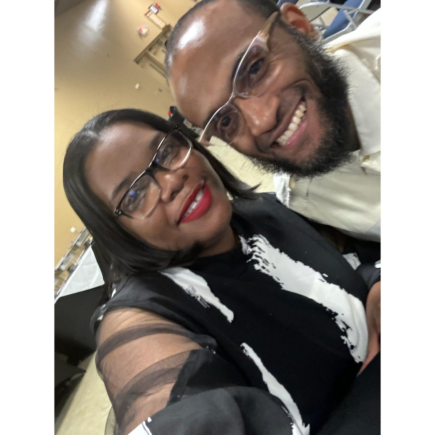 Supporting me at one of my speaking engagements.
