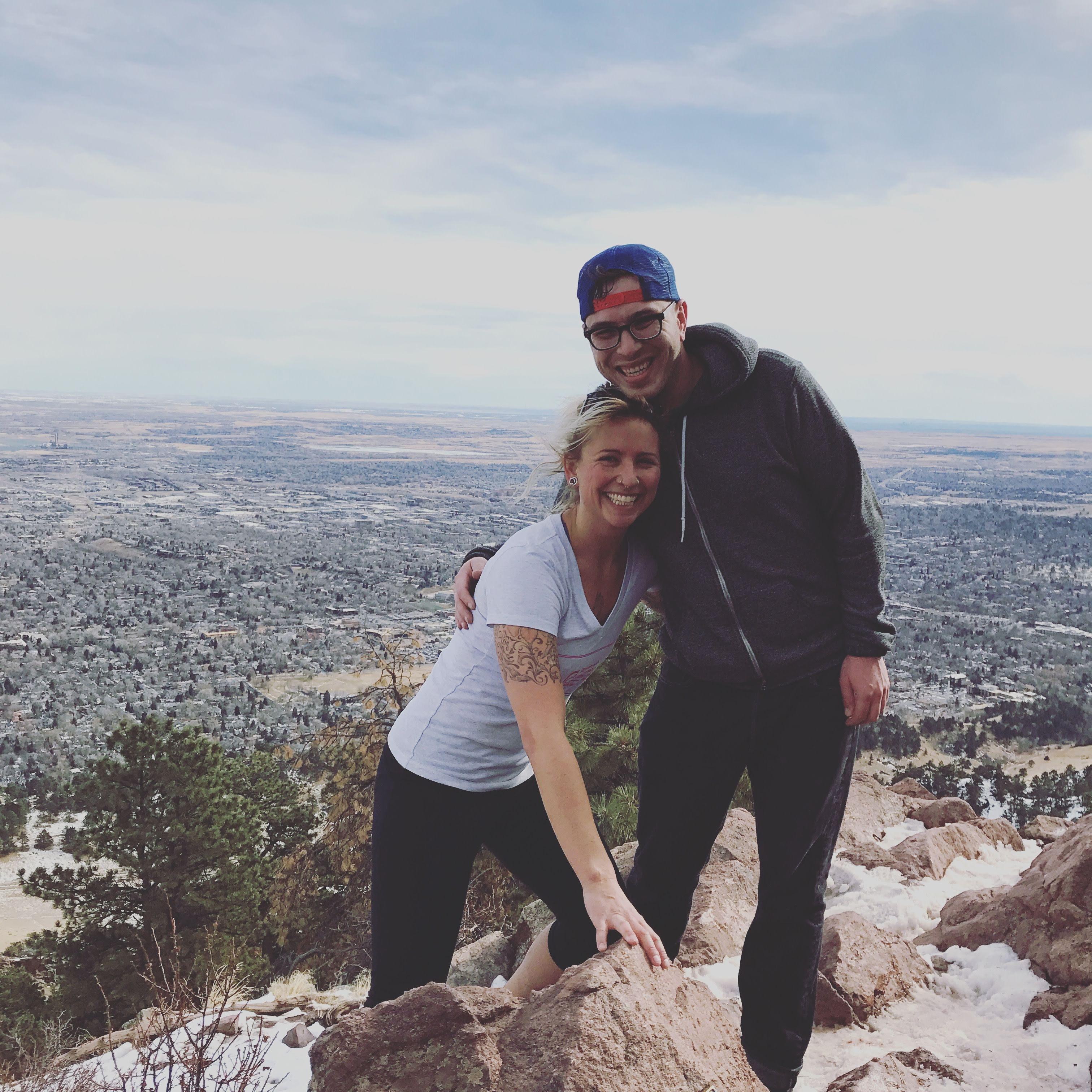 Mt Sanitas in Boulder, CO on Anna's first visit in our long-distance saga