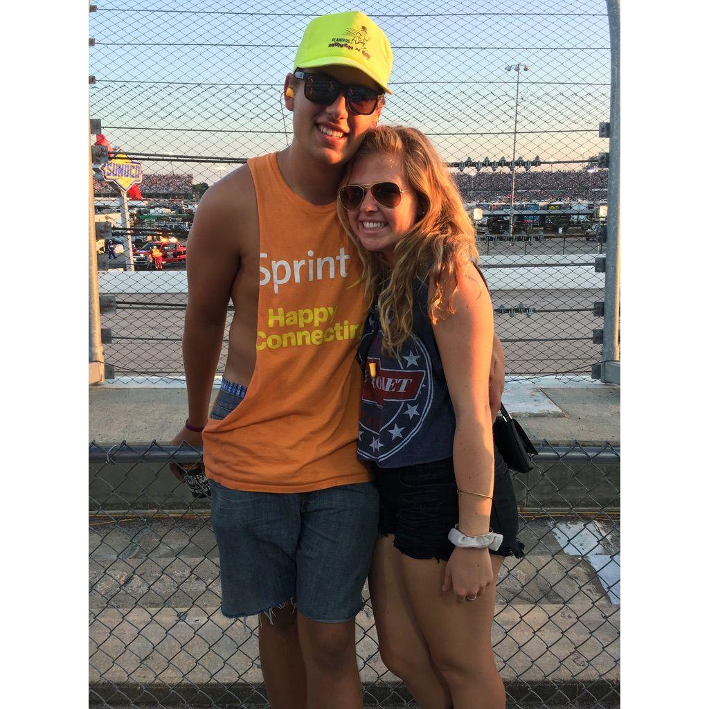 That first text worked... this was our first "date" to Darlington NASCAR race!