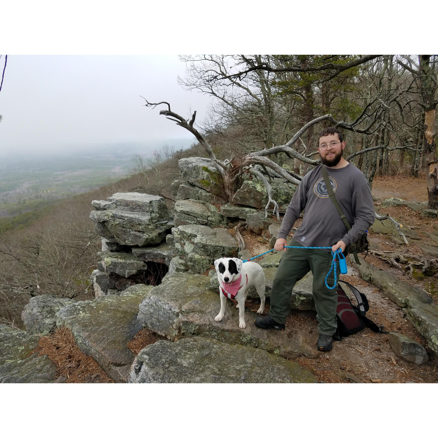 Our first hike with Pippin at Cheaha State Park!