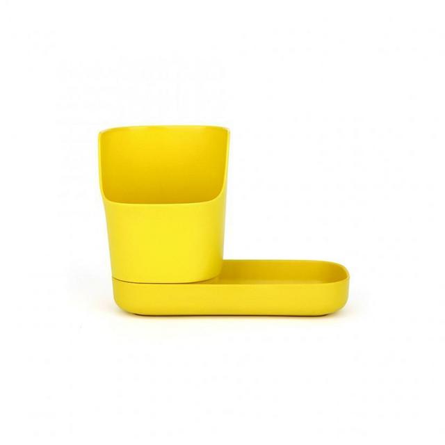 Bamboo Sink Caddy Organizer - Lemon