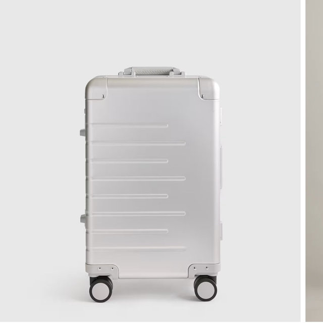Aluminum Carry-On Suitcase - Silver