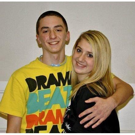 Our first ever photo together at Sara's sweet 16 birthday party on January 18th, 2011.