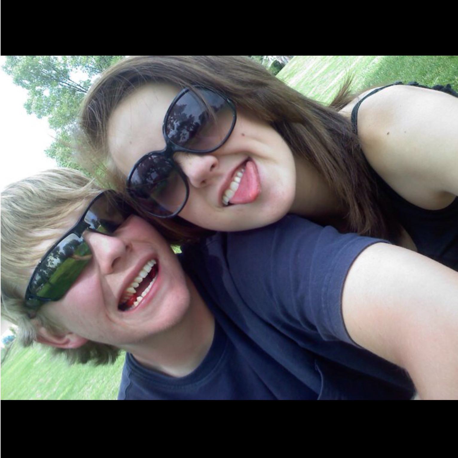 One of our first pictures together. We were seniors in high school. We have come a long way.