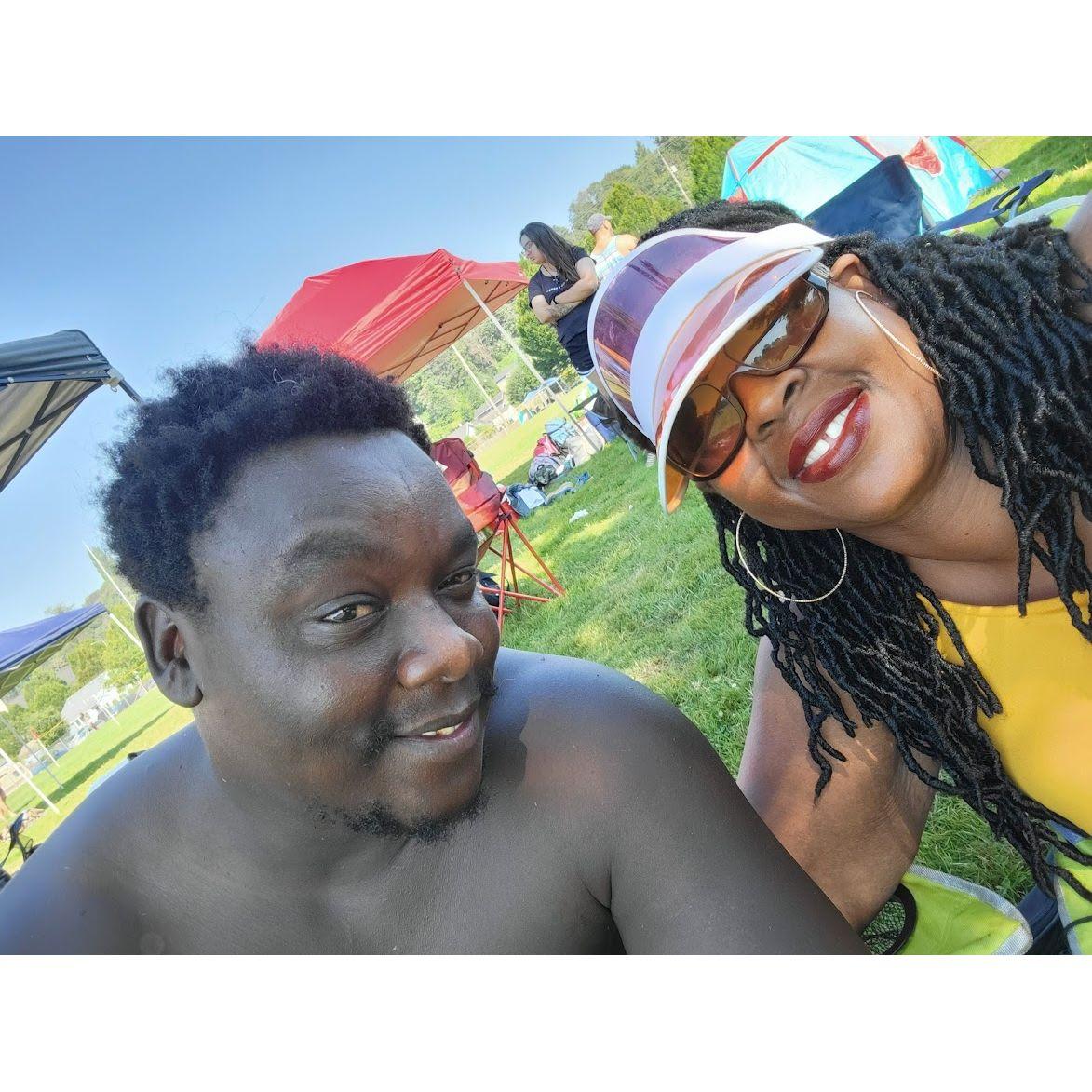 Our favorite thing to do together is go to the beach!