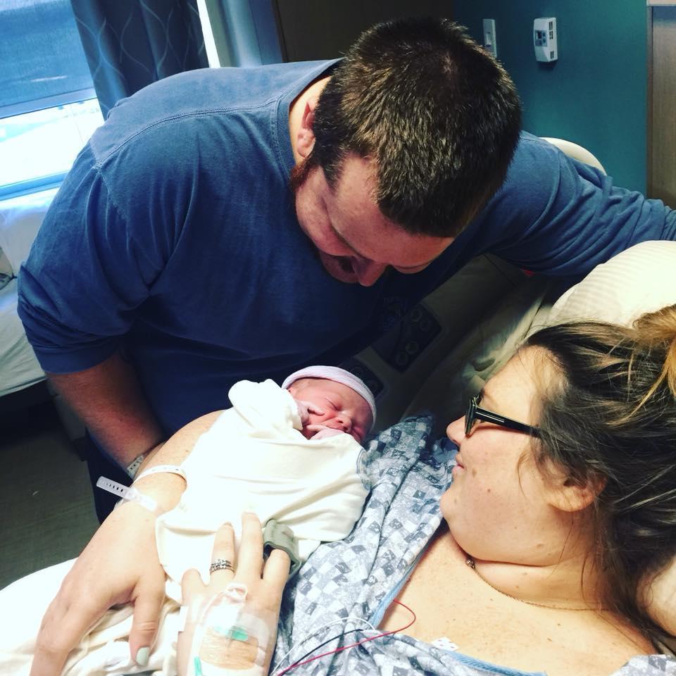 Our first day as parents