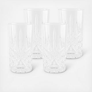 Dublin Acrylic Highball Glass, Set of 4