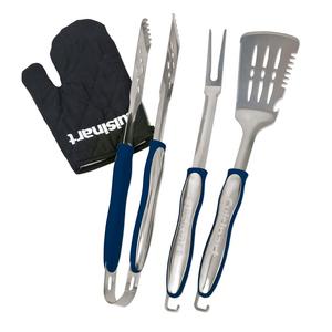 Cuisinart Grilling Tool Set with Grill Glove, Navy Blue/Stainless Steel (3-Piece)