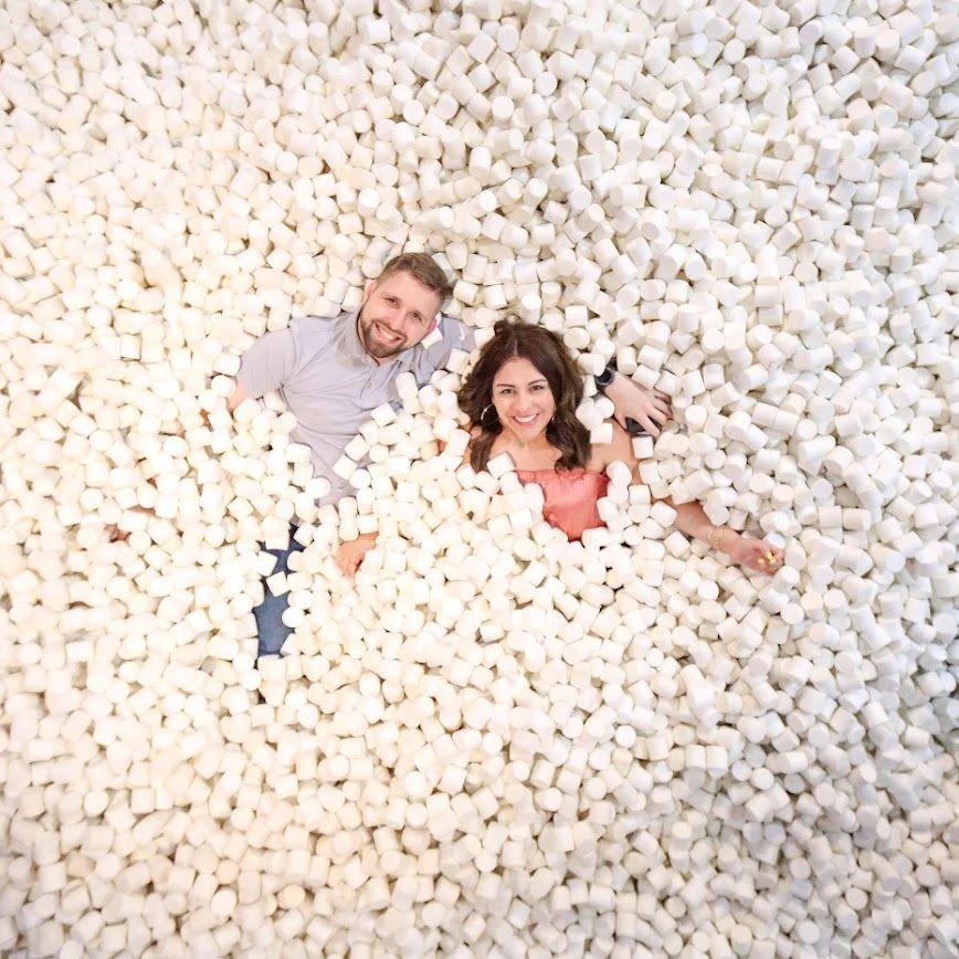 Even in a sea of marshmallows, it’s you I find.