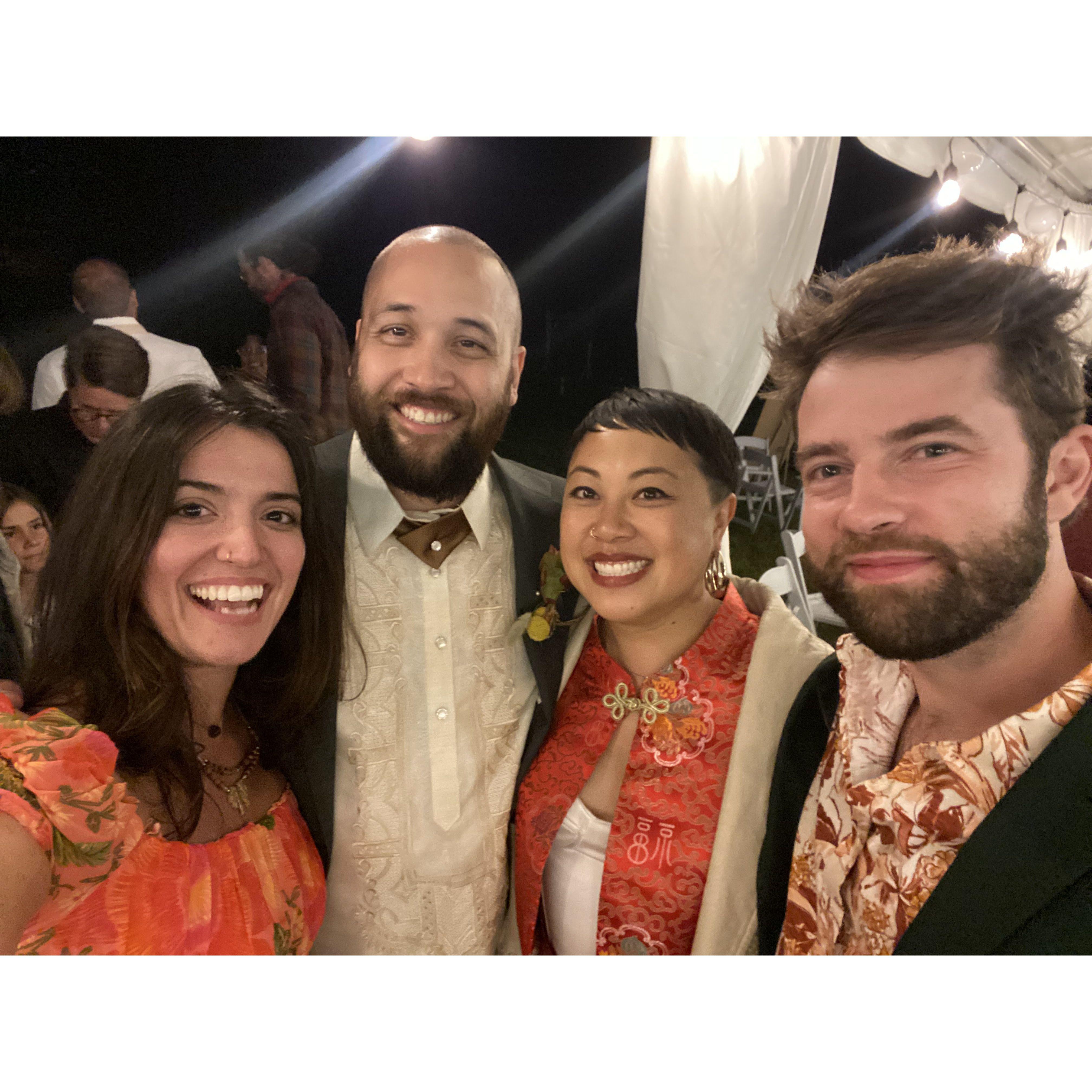 With Dante and Celi at their wedding!