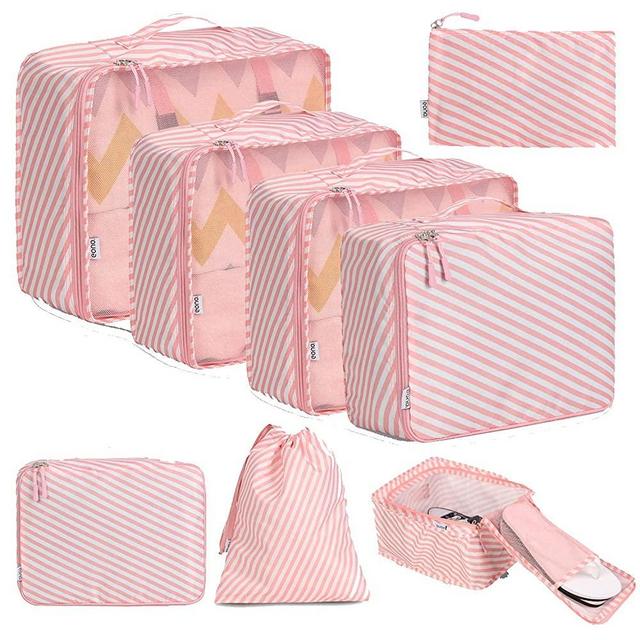 BAGAIL 8 Set Packing Cubes Luggage Packing Organizers for Travel Accessories